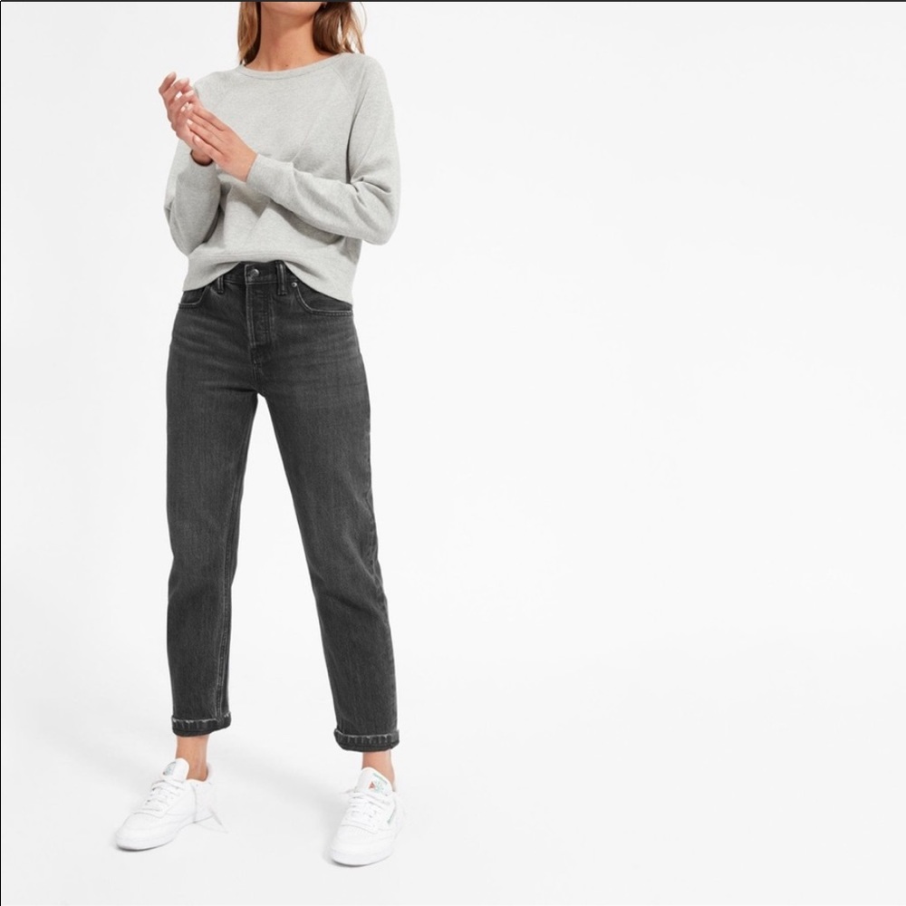 Everlane Relaxed Boyfriend Jean Washed Black